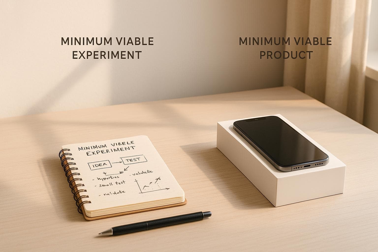 Minimum Viable Experiment vs. Minimum Viable Product